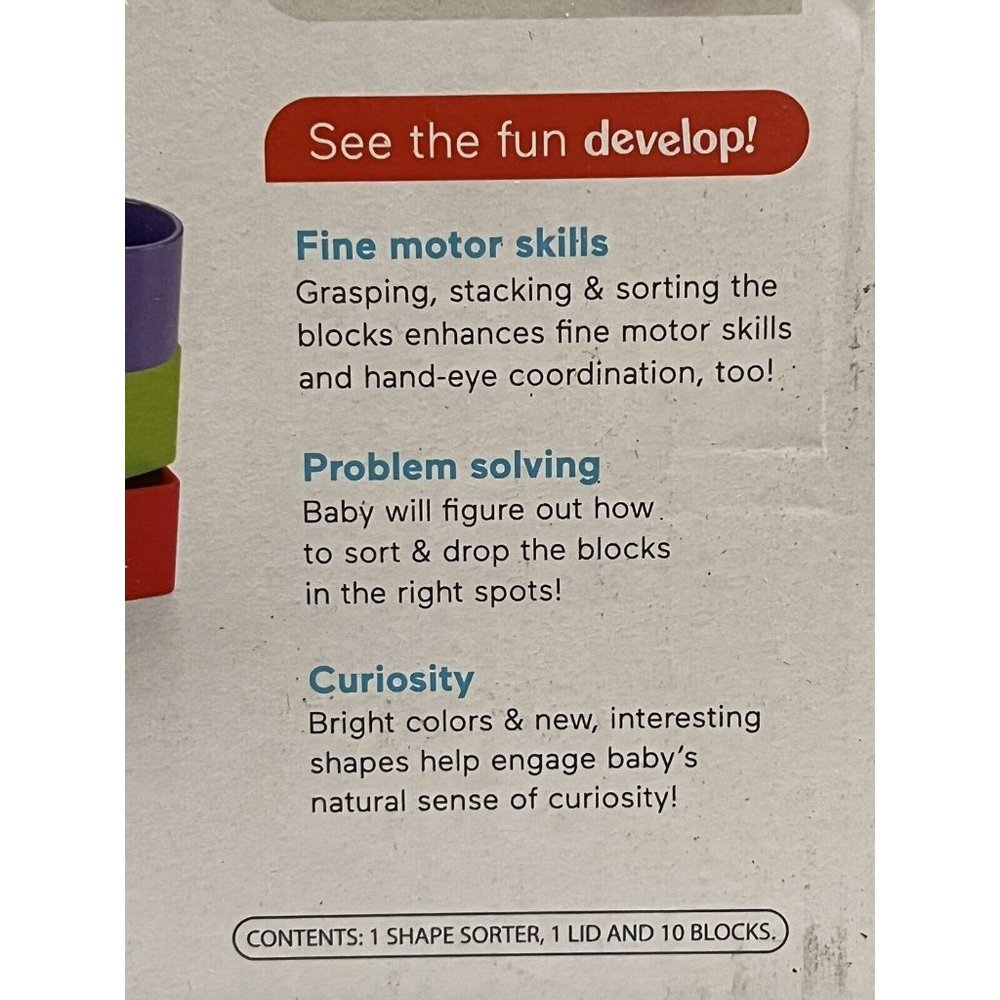 Fisher Price Babys First Blocks Educational Shape Learn Sort Problem Solving Toy - Picture 6 of 8